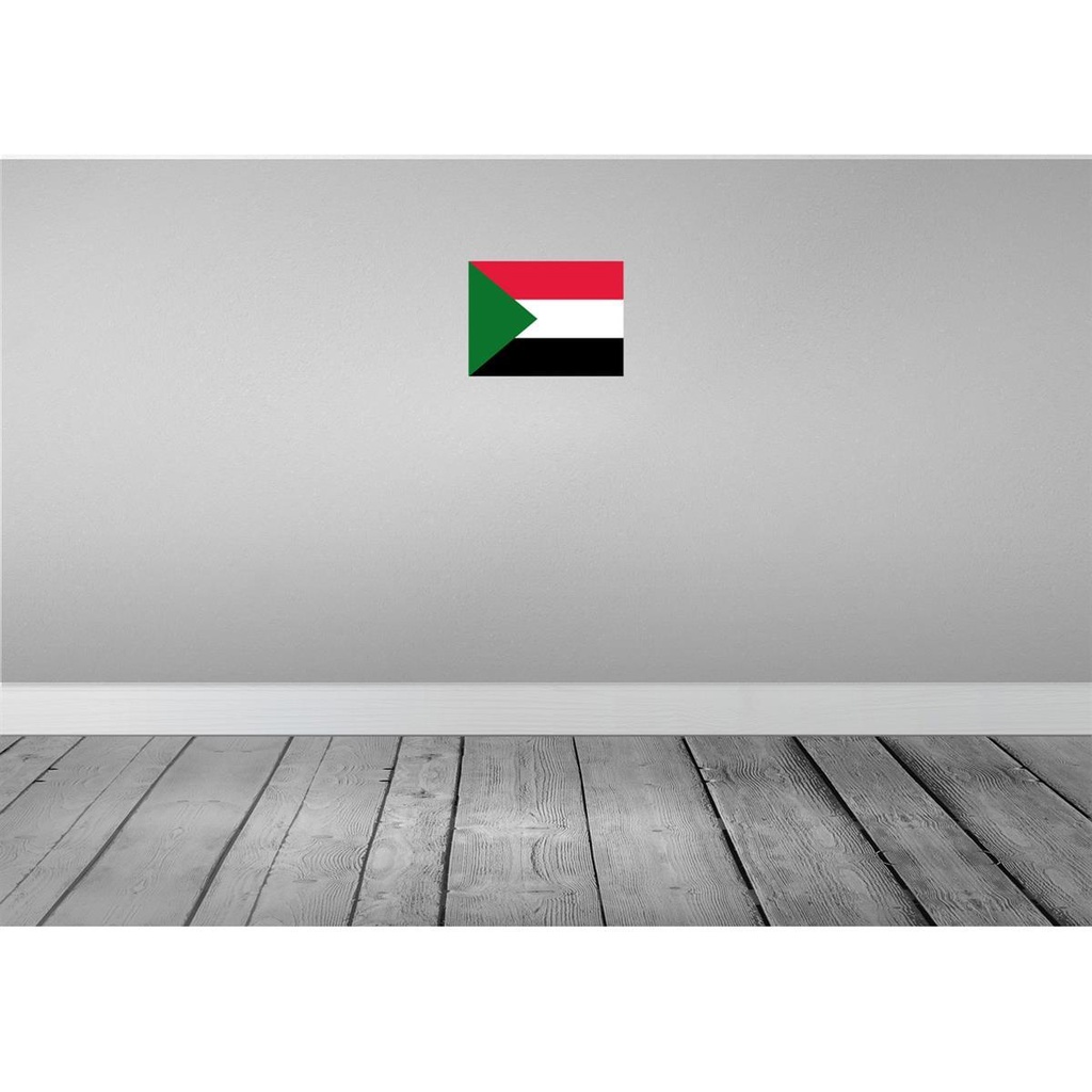 [LA-115470-H] Holzschild 20x30 cm Sudan Flagge Fahne Wappen Bild 2