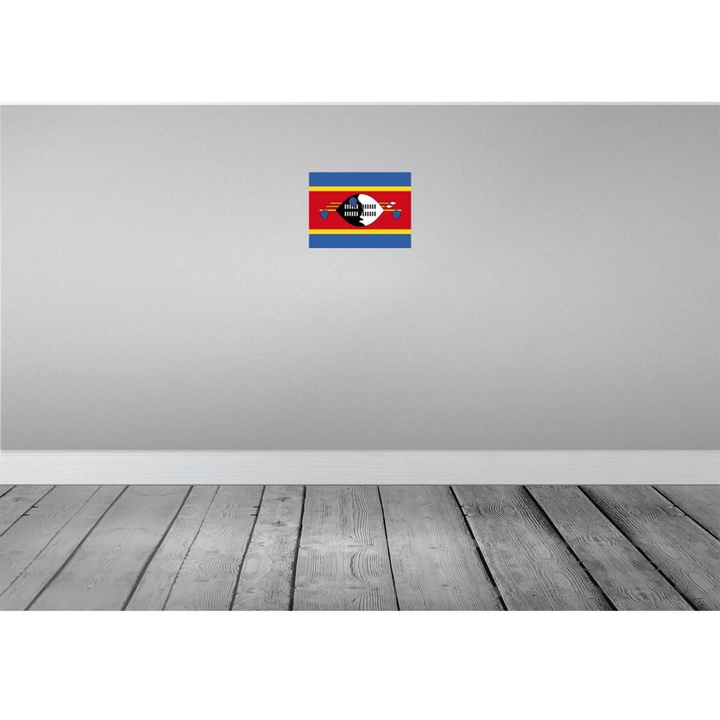 [LA-115472-H] Holzschild 20x30 cm Swasilands Eswatini Flagge Fahne Wappen Bild 2