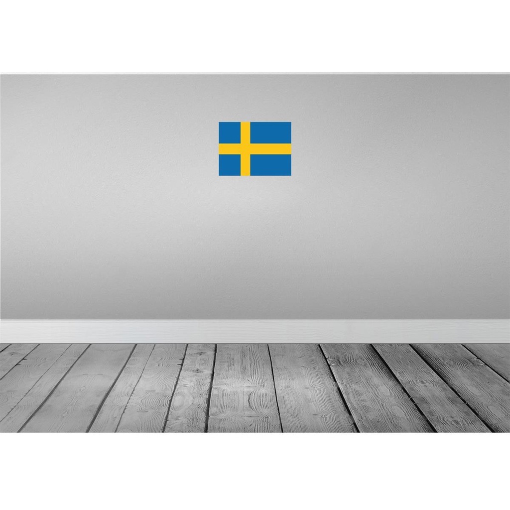 [LA-115473-2030] Blechschild 20x30 cm Schwedens Sweden Flagge Fahne Wappen Bild 2