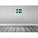 [LA-115473-2030] Blechschild 20x30 cm Schwedens Sweden Flagge Fahne Wappen Bild 2