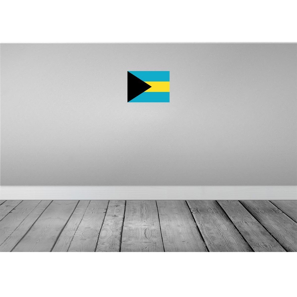 [LA-115480-H] Holzschild 20x30 cm Bahamas the Flagge Fahne Wappen Bild 2