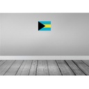 [LA-115480-H] Holzschild 20x30 cm Bahamas the Flagge Fahne Wappen Bild 2