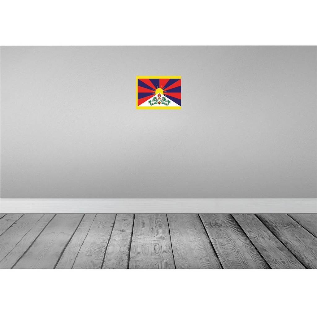 [LA-115481-2030] Blechschild 20x30 cm Tibets Tibet Flagge Fahne Wappen Bild 2