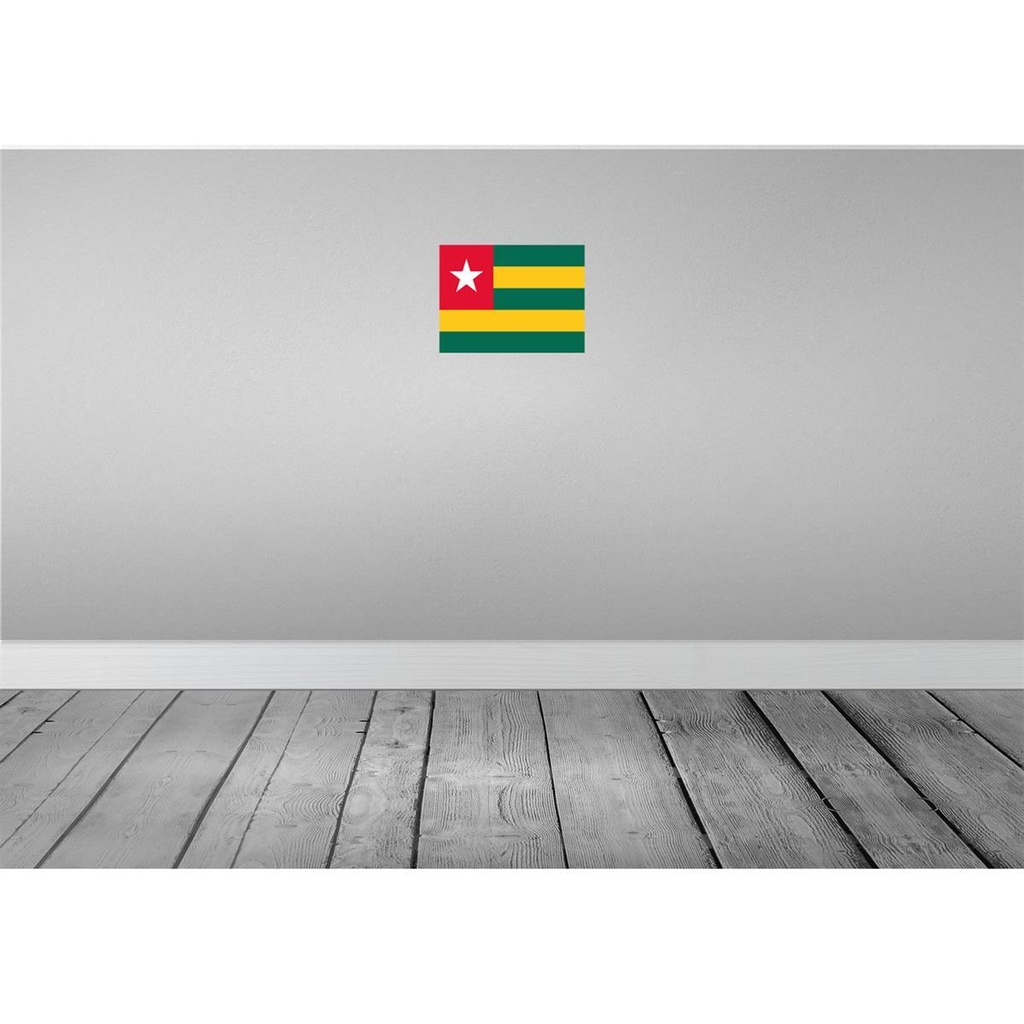 [LA-115482-2030] Blechschild 20x30 cm Togos Togo Flagge Fahne Wappen Bild 2
