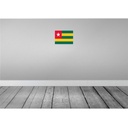 [LA-115482-H] Holzschild 20x30 cm Togos Togo Flagge Fahne Wappen Bild 2