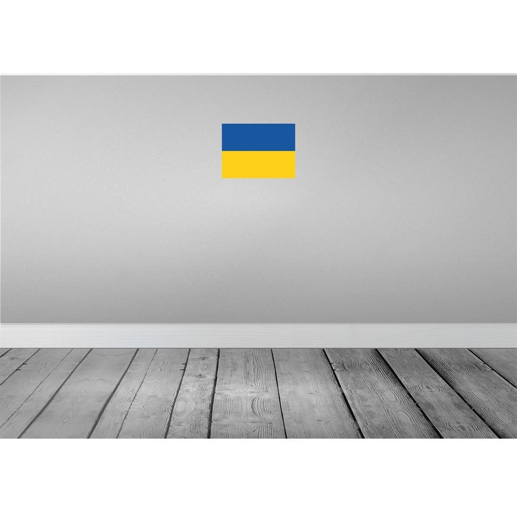 [LA-115491-2030] Blechschild 20x30 cm Ukraine Flagge Fahne Wappen Bild 2