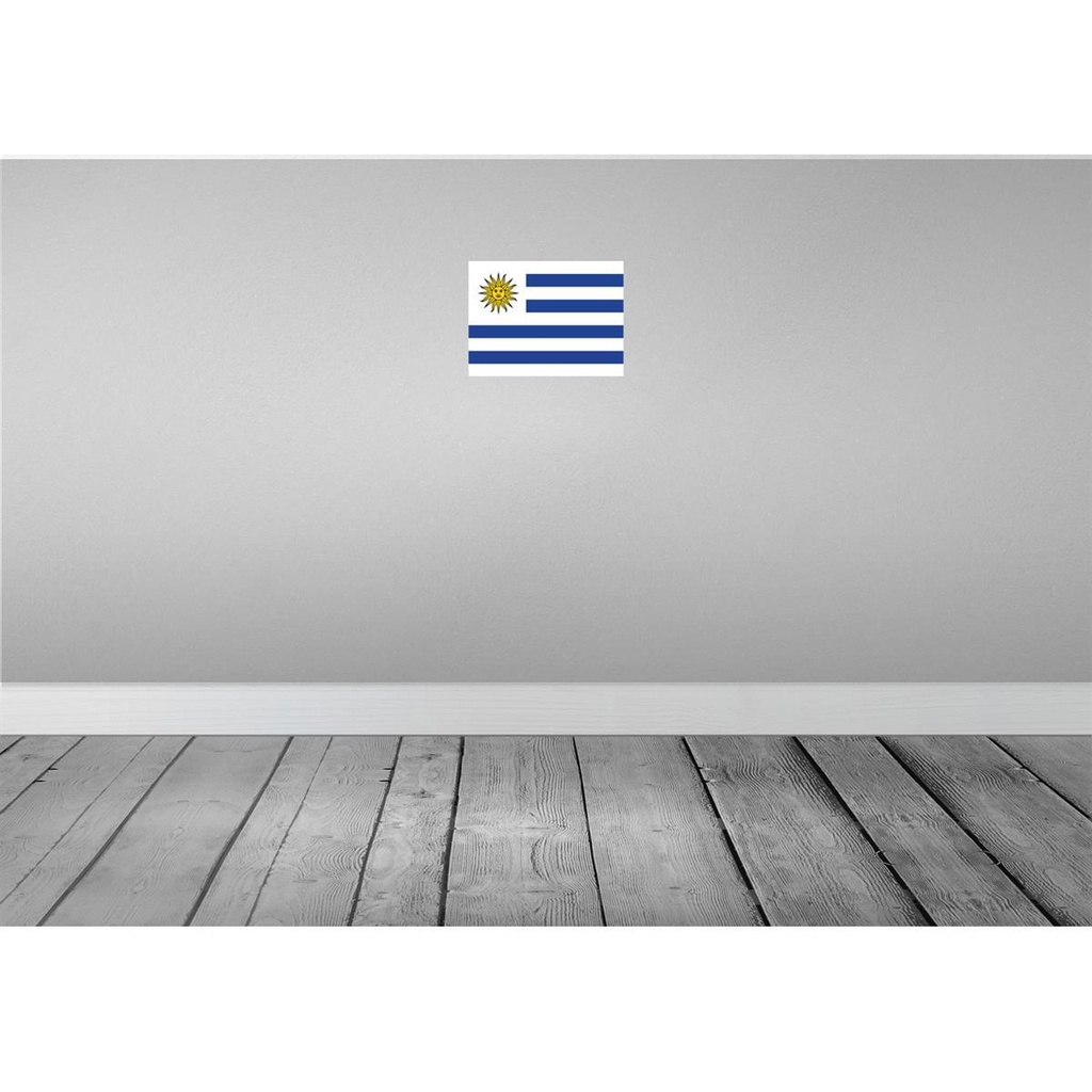 [LA-115494-2030] Blechschild 20x30 cm Uruguays Uruguay Flagge Fahne Wappen Bild 2
