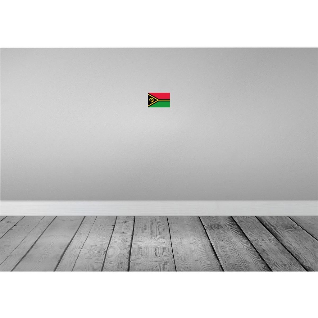 [LA-115497-1812] Blechschild 12x18 cm Vanuatus Vanuatu Flagge Fahne Wappen Bild 2