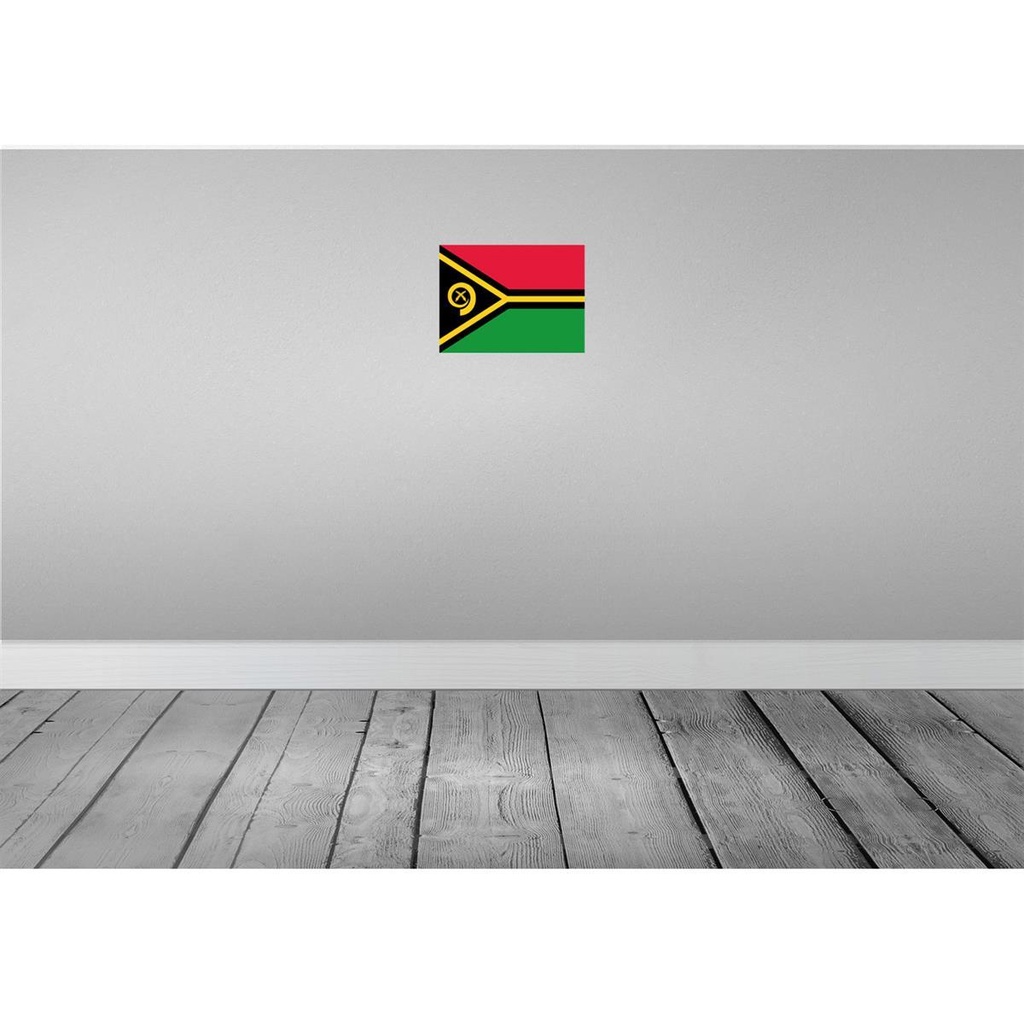[LA-115497-H] Holzschild 20x30 cm Vanuatus Vanuatu Flagge Fahne Wappen Bild 2