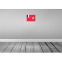 [LA-115502-2030] Blechschild 20x30 cm Wallis und Futuna Flagge Fahne Wappen Bild 2