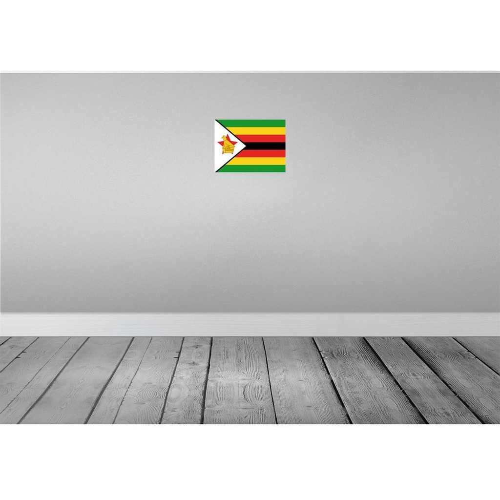 [LA-115506-H] Holzschild 20x30 cm Simbabwes Zimbabwe Flagge Fahne Wappen Bild 2