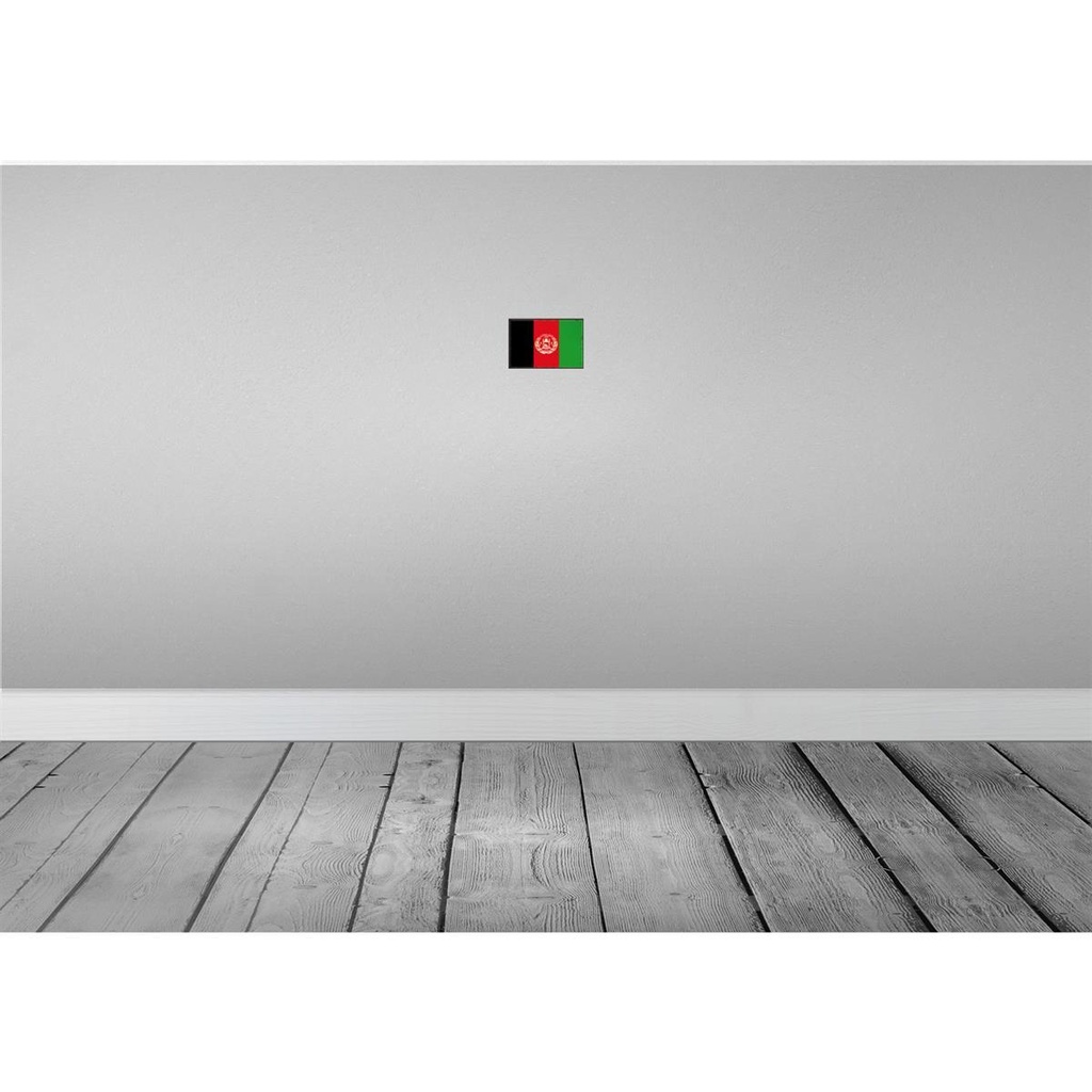 [LA-115507-1812] Blechschild 12x18 cm Afghanistans Afghanistan Flagge Fahne Wappen Bild 2