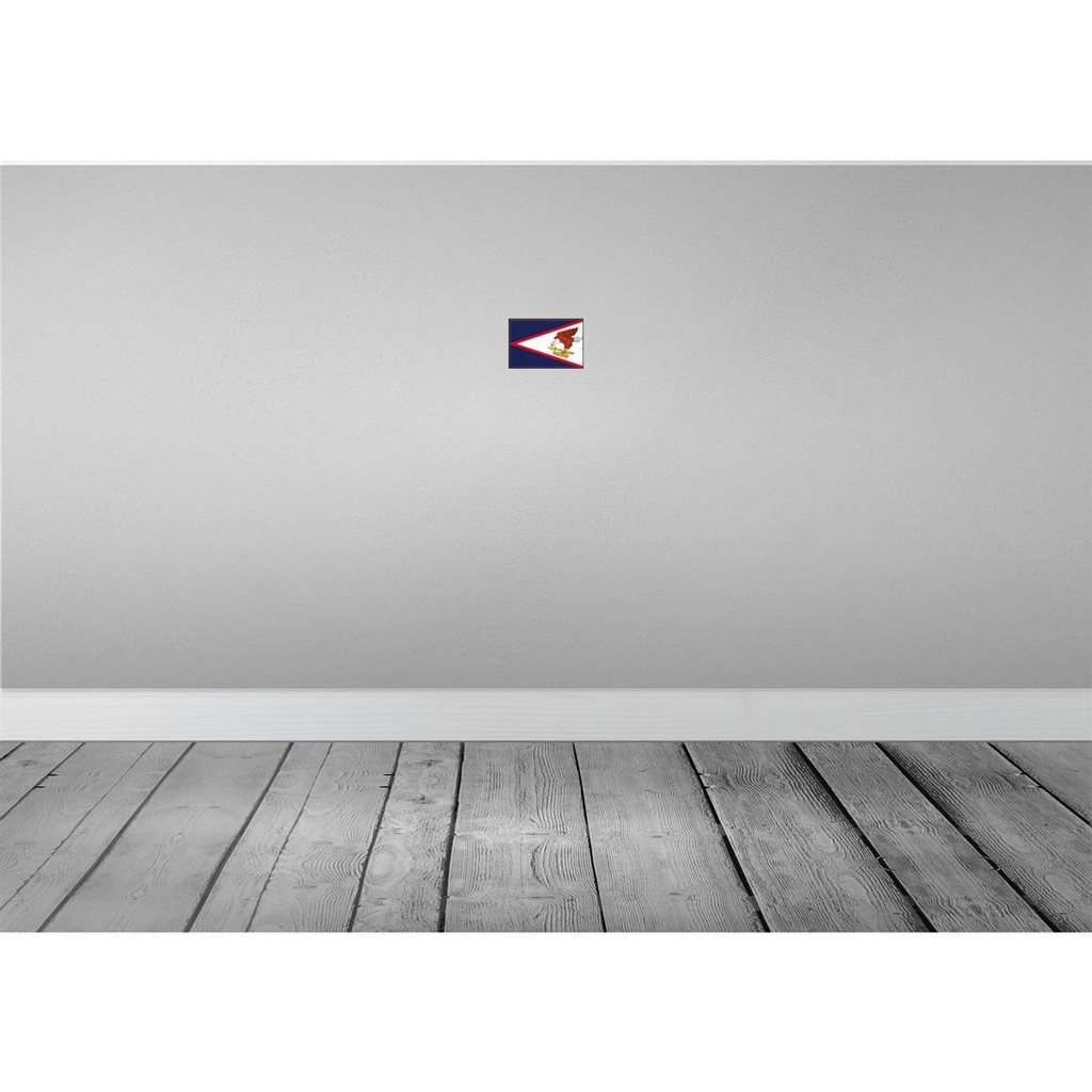 [LA-115511-1812-H] Holzschild 12x18 cm American Samoa Flagge Fahne Wappen Bild 2