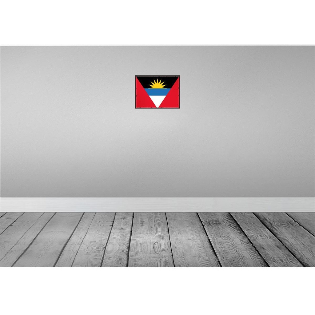 [LA-115515-H] Holzschild 20x30 cm Antigua und Barbuda Flagge Fahne Wappen Bild 2