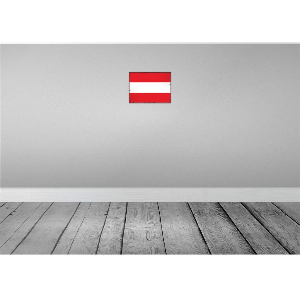 [LA-115519-H] Holzschild 20x30 cm Österreich Austria Flagge Fahne Wappen Bild 2