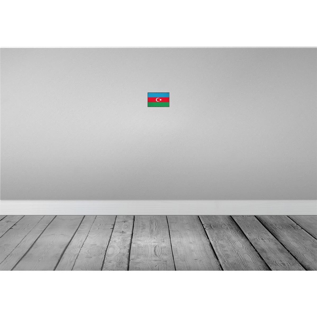 [LA-115520-1812] Blechschild 12x18 cm Aserbaidschan Azerbaijan Flagge Fahne Wappen Bild 2