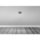 [LA-115520-1812-H] Holzschild 12x18 cm Aserbaidschan Azerbaijan Flagge Fahne Wappen Bild 2