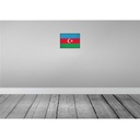 [LA-115520-2030] Blechschild 20x30 cm Aserbaidschan Azerbaijan Flagge Fahne Wappen Bild 2