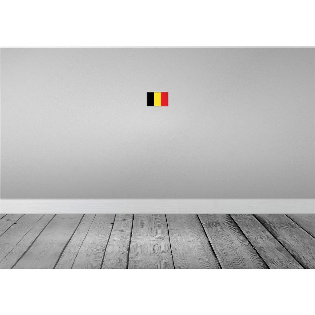 [LA-115525-1812] Blechschild 12x18 cm Belgiens Belgium Flagge Fahne Wappen Bild 2
