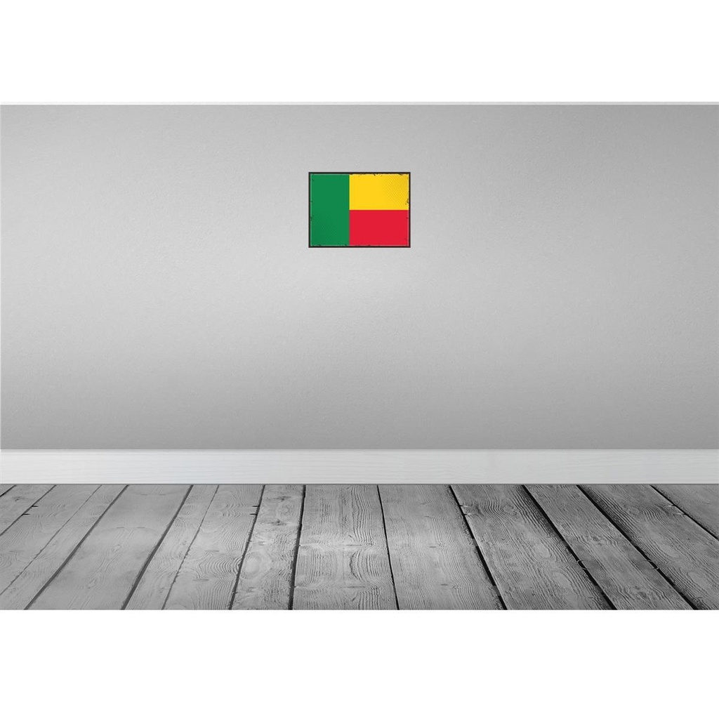 [LA-115527-2030] Blechschild 20x30 cm Benins Benin Flagge Fahne Wappen Bild 2