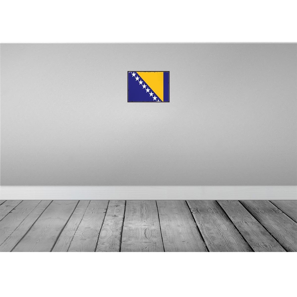 [LA-115531-2030] Blechschild 20x30 cm Bosnien und Herzegowina Flagge Fahne Wappen Bild 2