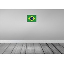 [LA-115533-H] Holzschild 20x30 cm Brasiliens Brazil Flagge Fahne Wappen Bild 2