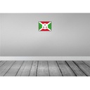 [LA-115538-2030] Blechschild 20x30 cm Burundis Burundi Flagge Fahne Wappen Bild 2