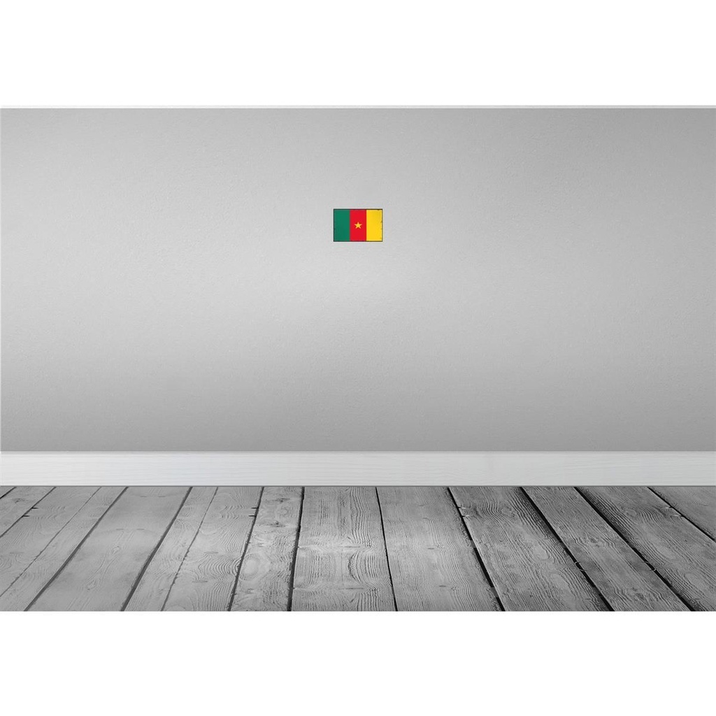 [LA-115540-1812-H] Holzschild 12x18 cm Kameruns Cameroon Flagge Fahne Wappen Bild 2
