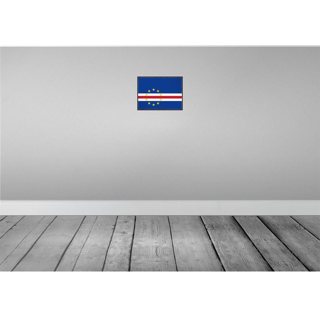[LA-115542-H] Holzschild 20x30 cm Kap Verde Cape Flagge Fahne Wappen Bild 2