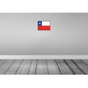 [LA-115546-H] Holzschild 20x30 cm Chiles Chile Flagge Fahne Wappen Bild 2