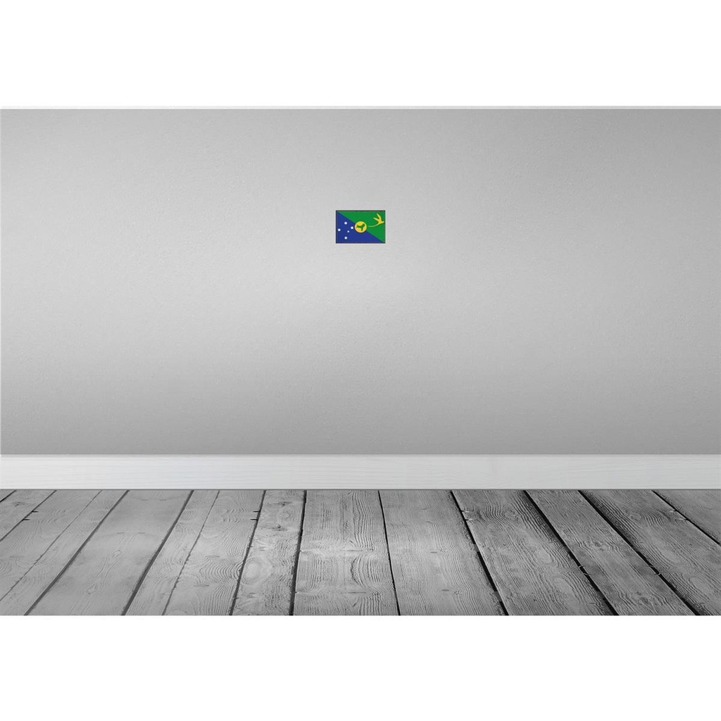 [LA-115548-1812-H] Holzschild 12x18 cm Weihnachtsinsel Flagge Fahne Wappen Weihnachten Bild 2