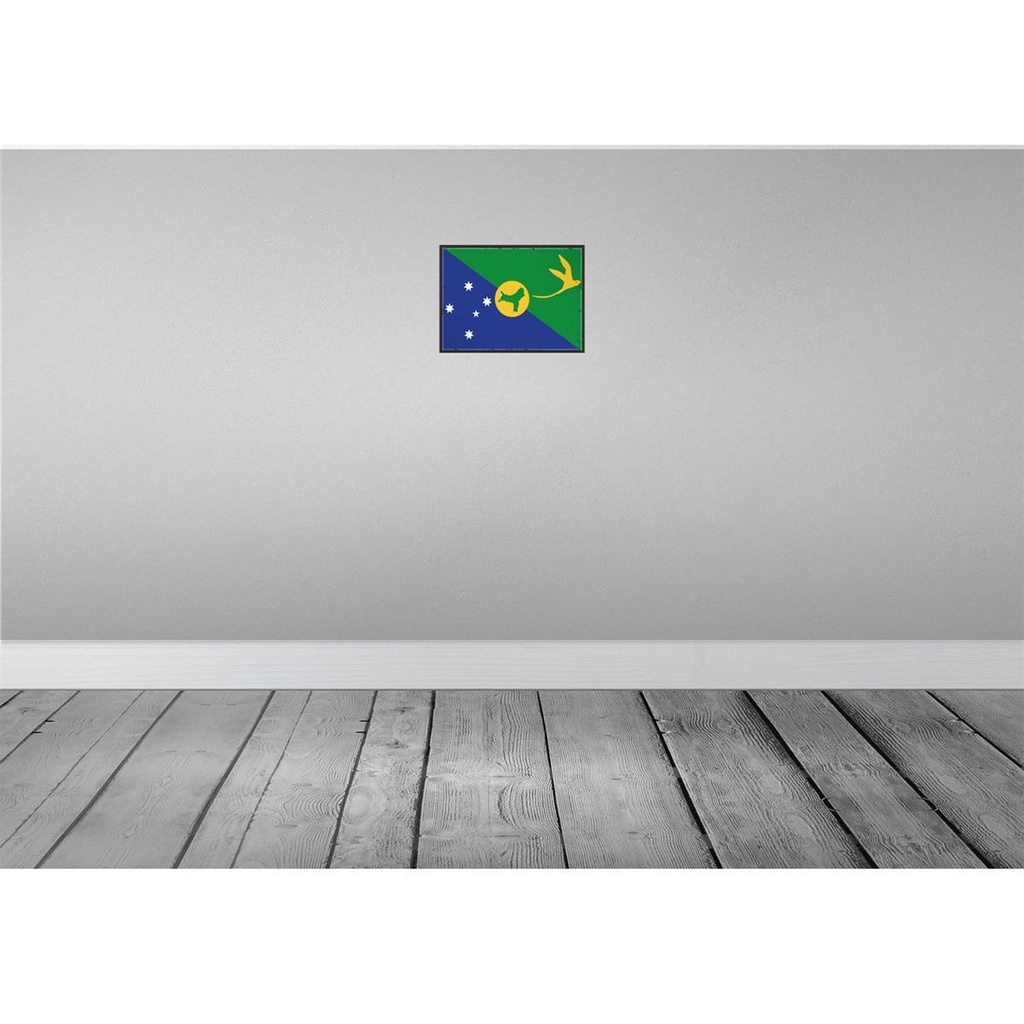 [LA-115548-2030] Blechschild 20x30 cm Weihnachtsinsel Flagge Fahne Wappen Weihnachten Bild 2