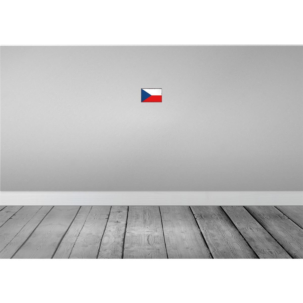 [LA-115558-1812] Blechschild 12x18 cm Tschechiens Czech Republic Flagge Fahne Wappen Bild 2