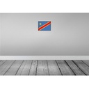 [LA-115559-2030] Blechschild 20x30 cm DR Kongo democratic Congo Flagge Fahne Wappen Bild 2