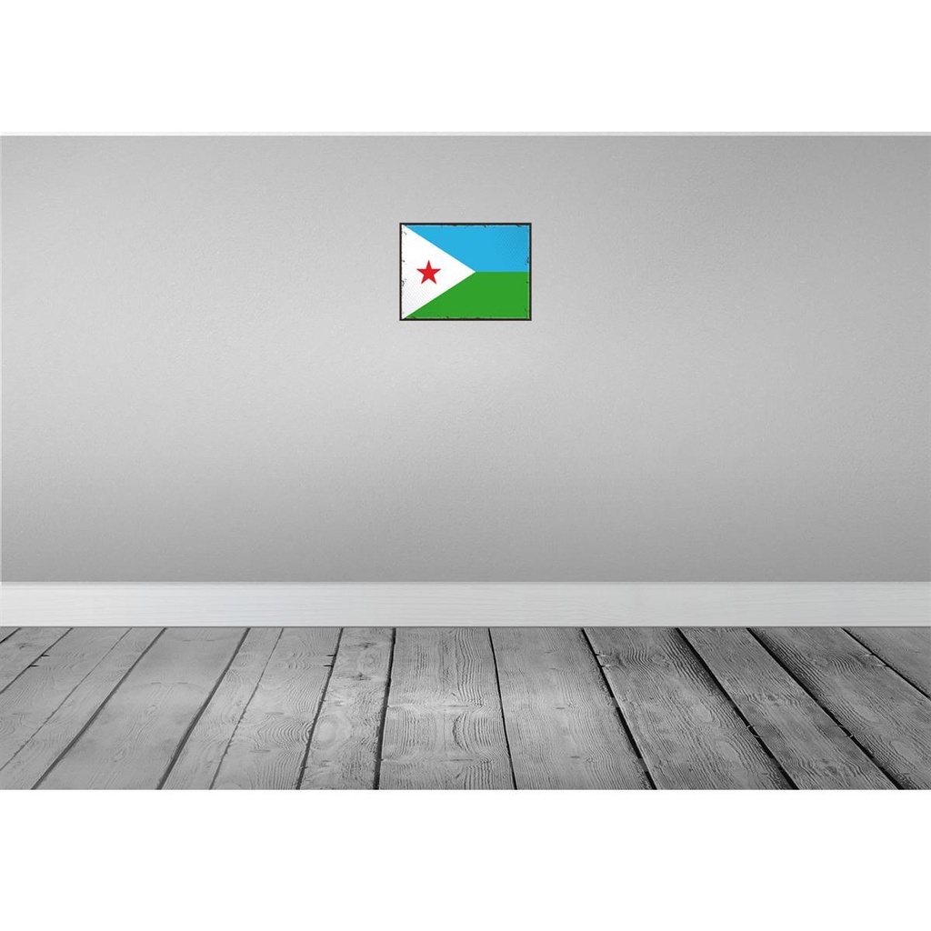 [LA-115561-H] Holzschild 20x30 cm Dschibutis Djibouti Flagge Fahne Wappen Bild 2