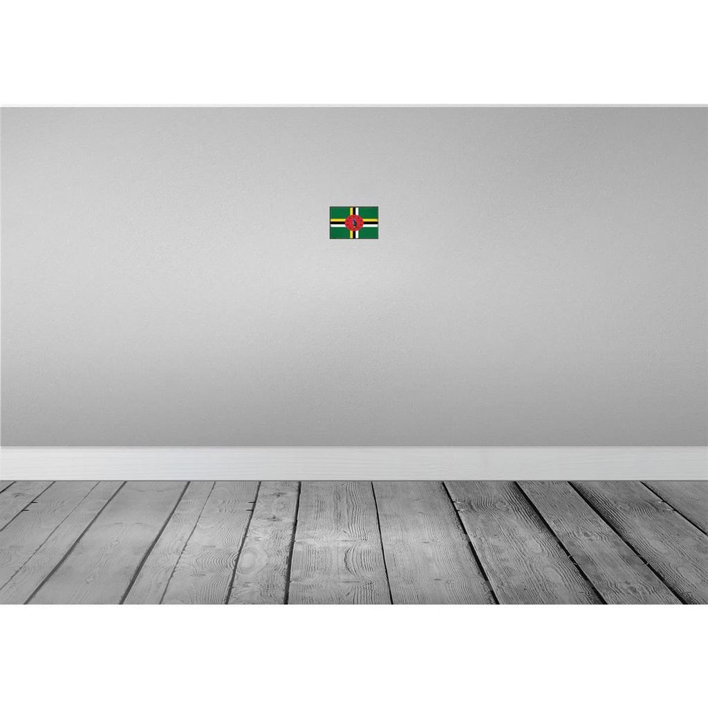 [LA-115562-1812] Blechschild 12x18 cm Dominicas Dominica Flagge Fahne Wappen Bild 2