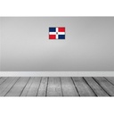 [LA-115563-2030] Blechschild 20x30 cm Dominikanische Republik Flagge Fahne Wappen Bild 2