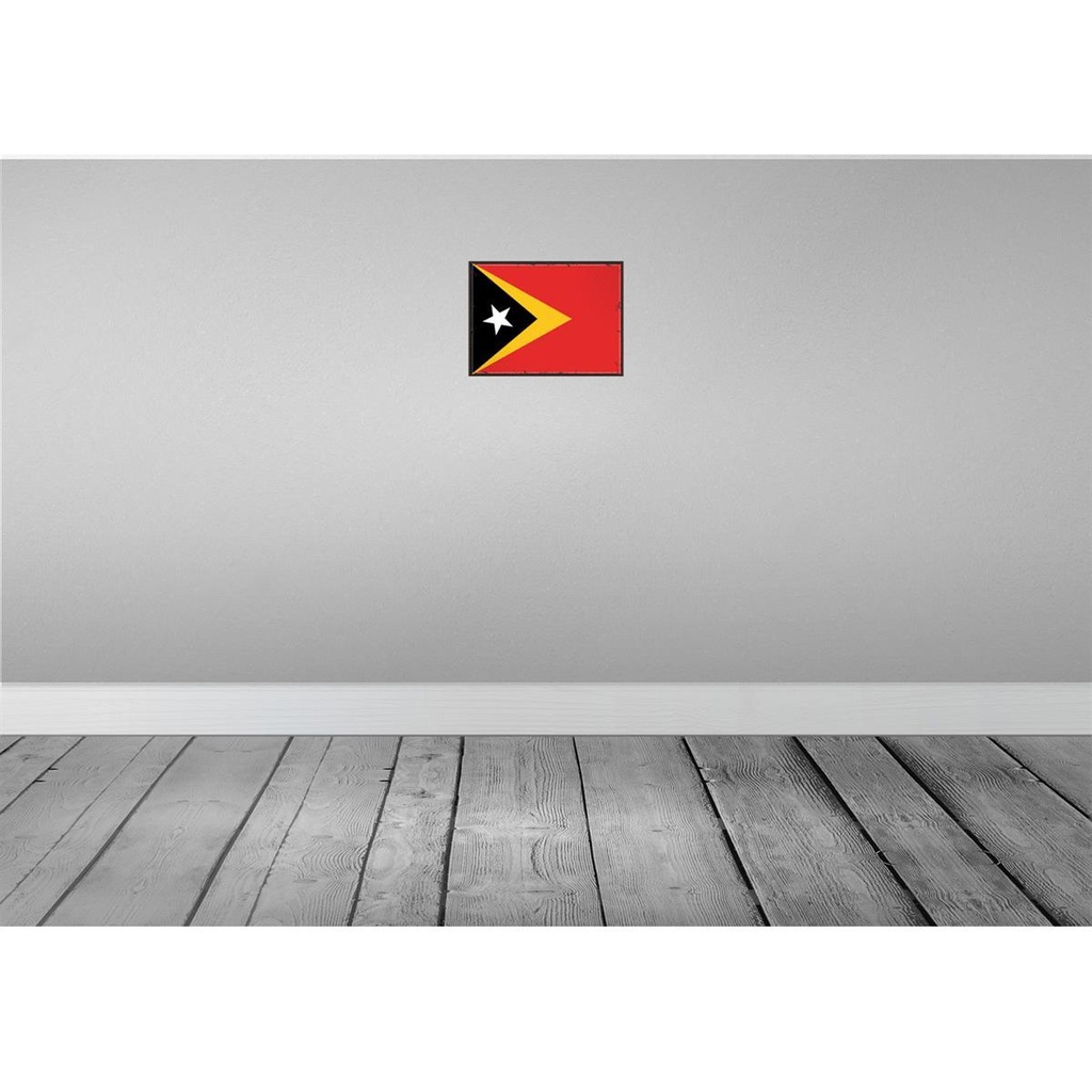[LA-115564-H] Holzschild 20x30 cm Osttimors East Timor Flagge Fahne Wappen Bild 2