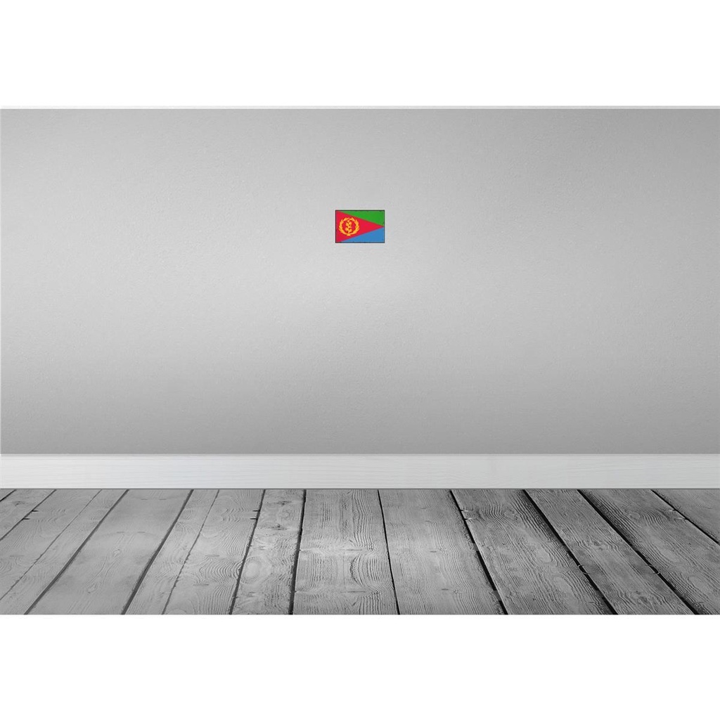 [LA-115570-1812] Blechschild 12x18 cm Eritreas Eritrea Flagge Fahne Wappen Bild 2