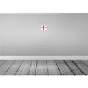 [LA-115574-1812-H] Holzschild 12x18 cm Färöer Faroe Islands Flagge Fahne Wappen Bild 2