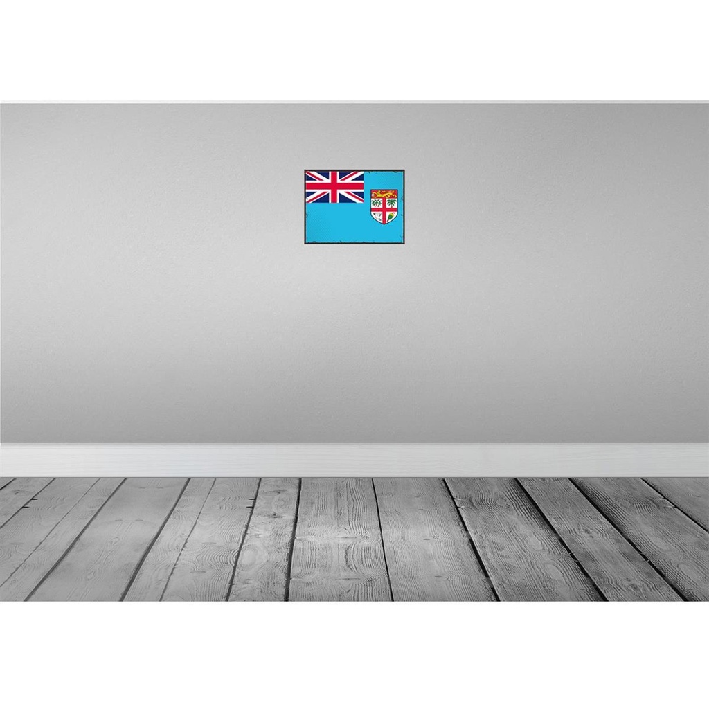 [LA-115575-H] Holzschild 20x30 cm Fidschis Fiji Flagge Fahne Wappen Bild 2