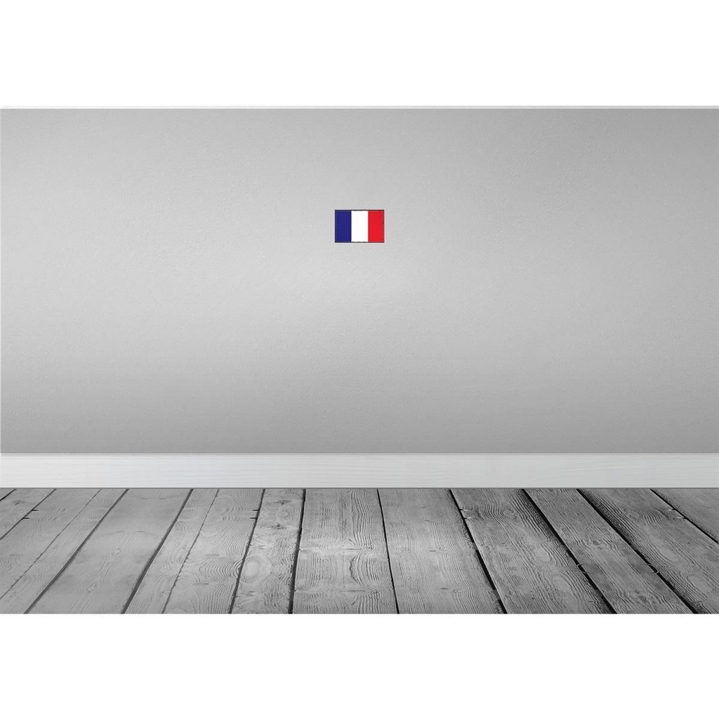 [LA-115577-1812-H] Holzschild 12x18 cm Frankreichs France Flagge Fahne Wappen Bild 2