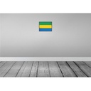 [LA-115579-2030] Blechschild 20x30 cm Gabuns Gabon Flagge Fahne Wappen Bild 2