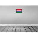 [LA-115580-H] Holzschild 20x30 cm Gambias the Gambia Flagge Fahne Wappen Bild 2