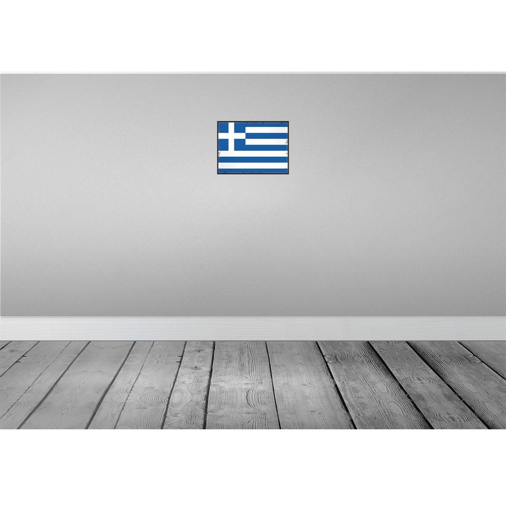 [LA-115585-2030] Blechschild 20x30 cm Griechenlands Greece Flagge Fahne Wappen Bild 2