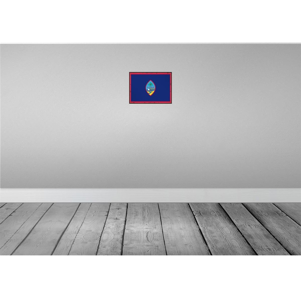 [LA-115588-H] Holzschild 20x30 cm Guams Guam Flagge Fahne Wappen Bild 2
