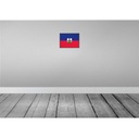 [LA-115594-H] Holzschild 20x30 cm Haitis Haiti Flagge Fahne Wappen Bild 2