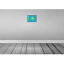[LA-115595-2030] Blechschild 20x30 cm Kasachstans Kazakhstan Flagge Fahne Wappen Bild 2
