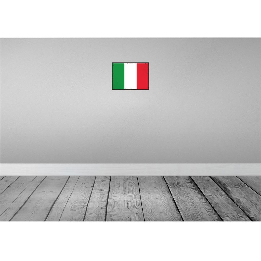 [LA-115607-H] Holzschild 20x30 cm Italiens Italy Flagge Fahne Wappen Bild 2