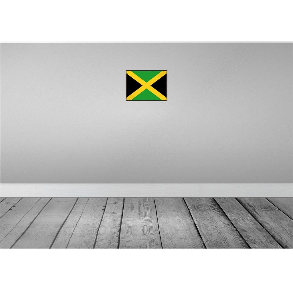 [LA-115608-H] Holzschild 20x30 cm Jamaikas Jamaica Flagge Fahne Wappen Bild 2